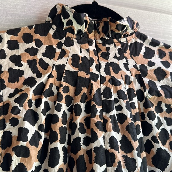 NWT Sea New York Cheetah Print Tiered Ruffle Dress - Picture 5 of 7